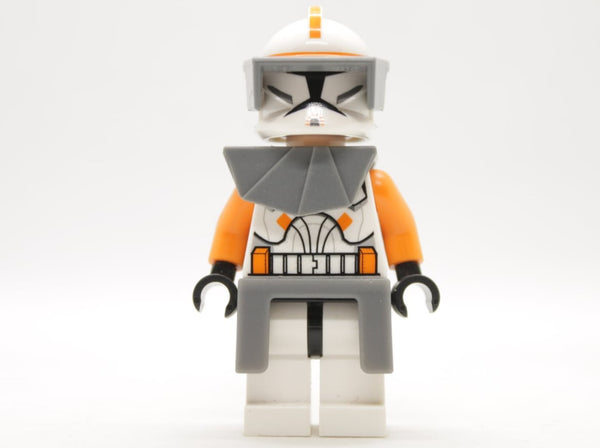 Clone Trooper Commander Cody, 212th Attack Battalion (Phase 1) - Dark Bluish Gray Visor, Pauldron, and Kama, Large Eyes, sw0196