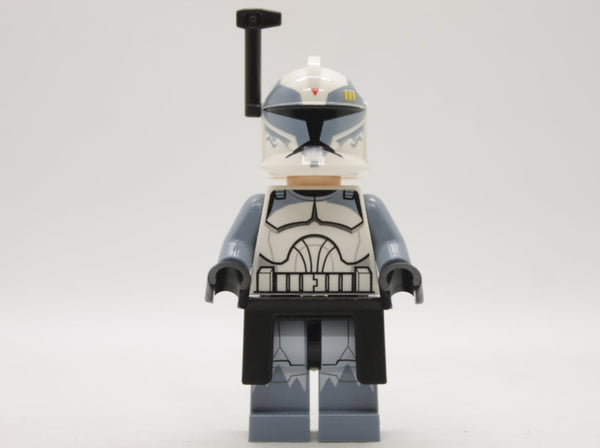 Clone Trooper Commander Wolffe, 104th Battalion ‘Wolfpack’ (Phase 1) - Black Rangefinder and Kama, Sand Blue Markings, Large Eyes, sw0330